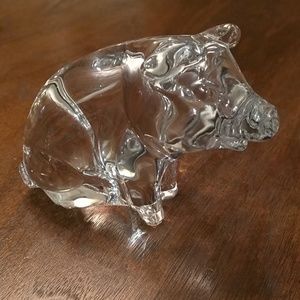 Princess House crystal pig